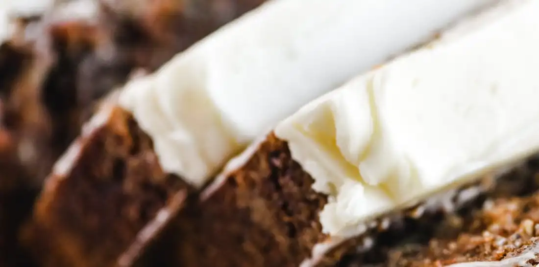 CARROT BREAD WITH CREAM CHEESE FROSTING