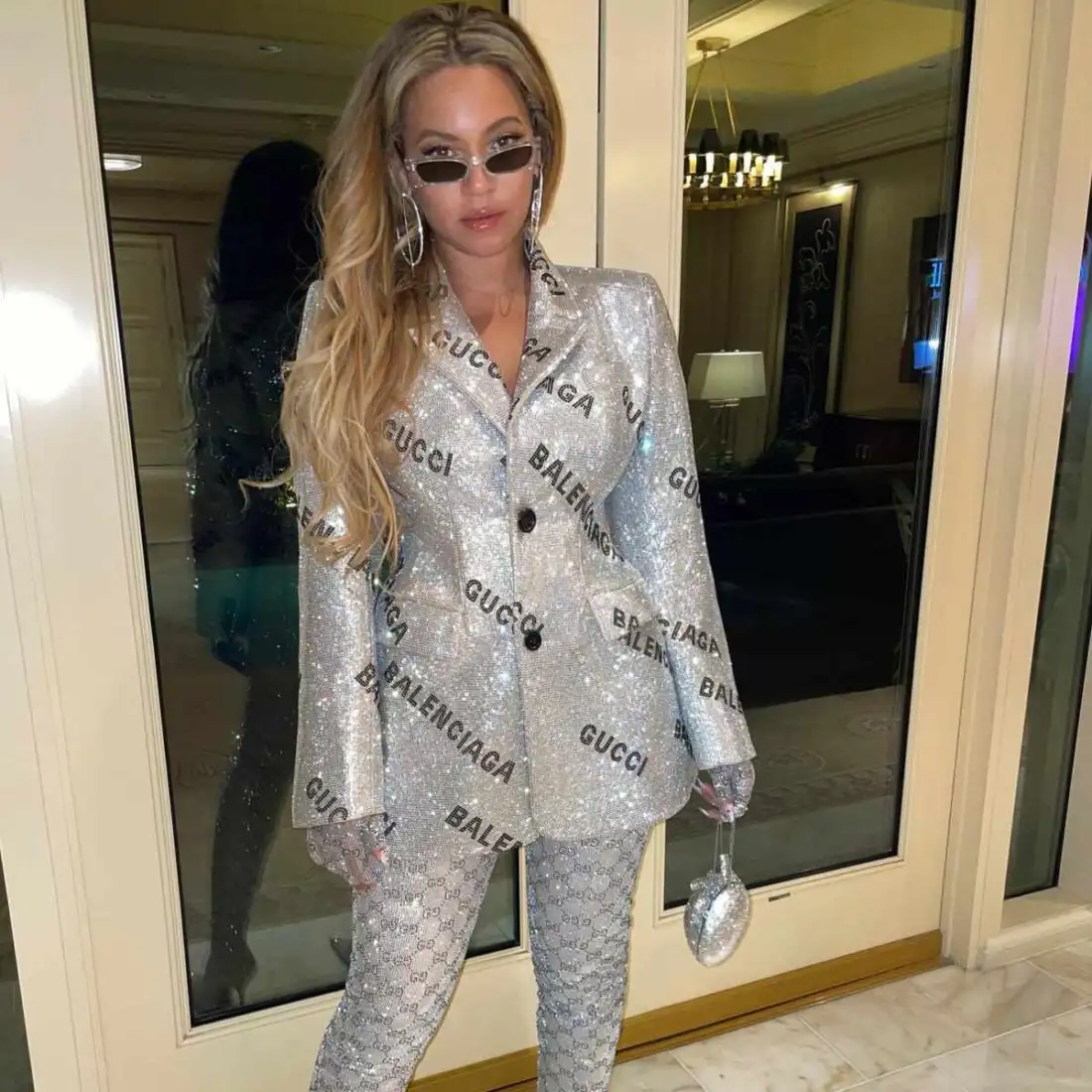 Beyoncé Selected The Sparkliest Look From Gucci And Balenciaga’s Hacker Project