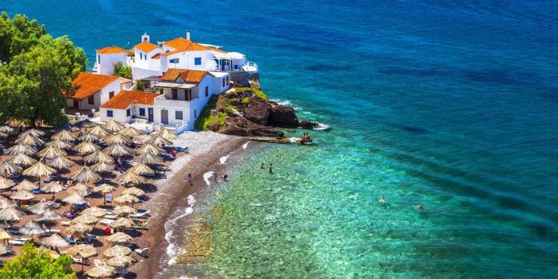 Vlychos Beach Hydra Island - Greece