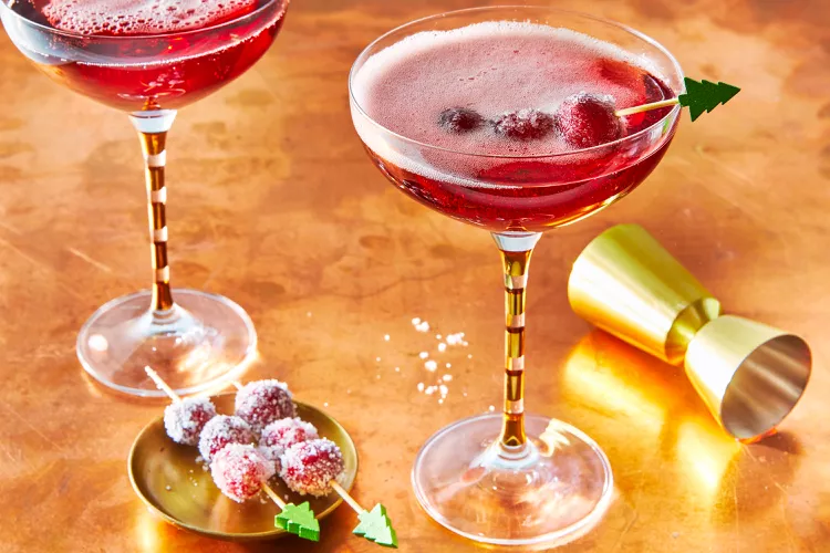 Frosted Cranberry Kir Royale