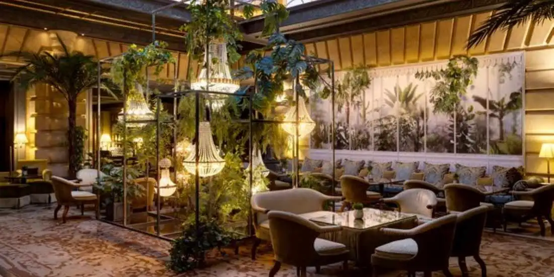 Inside the new Winter Garden of Hôtel Métropole Monte-Carlo