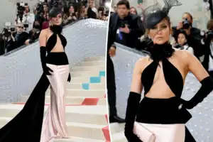 Jennifer Lopez Pairs A Sculptural Fascinator With Scene-Stealing Cat Eyes At The Met Gala 2023