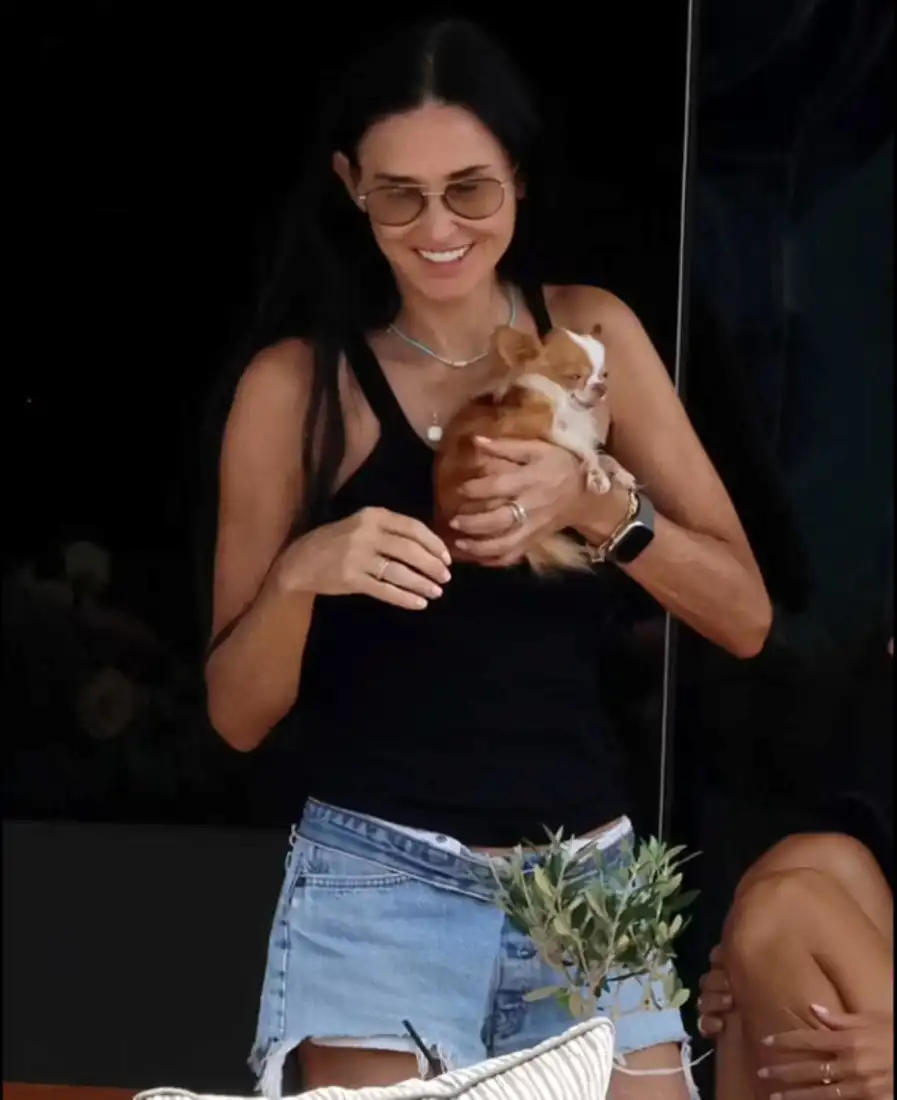 Demi Moore Enjoys Sun-Soaked Greek Getaway