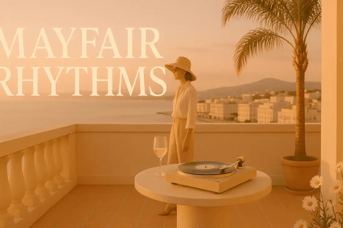 Mayfair Rhythms is your go-to summer mixtape — a cosmopolitan blend of upbeat remixes, sunshine vibes, and global groove elegance. Let May bloom through music.