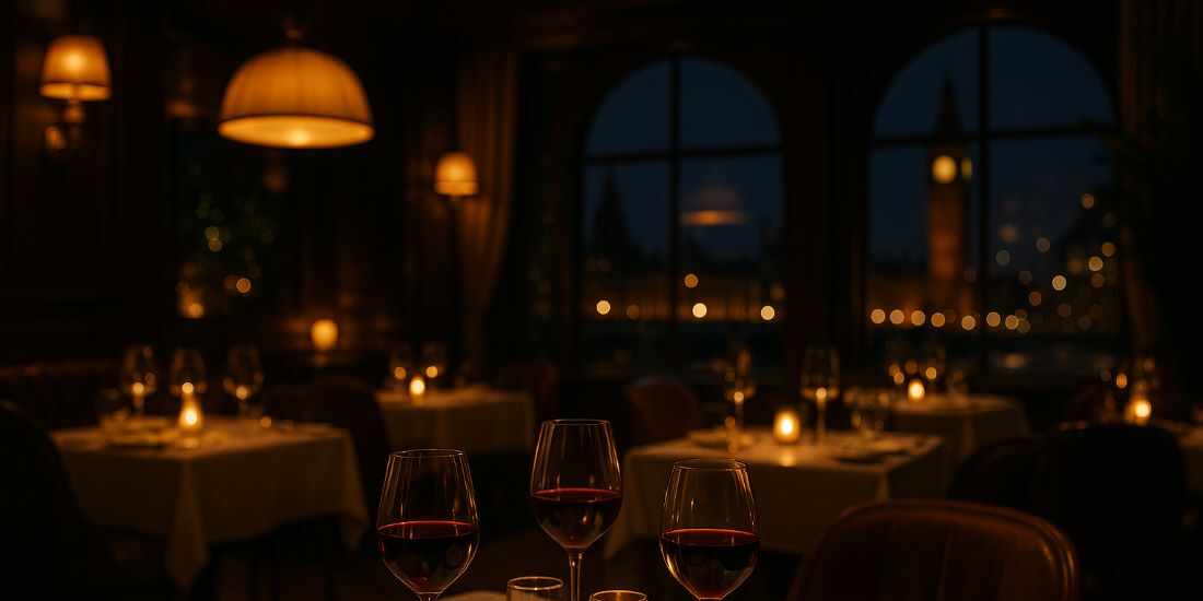 Elegant dining room at The Ledbury Notting Hill London